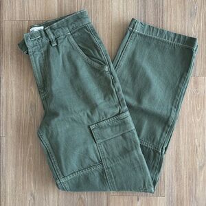 Mango Women’s Army Green Cargo Pants